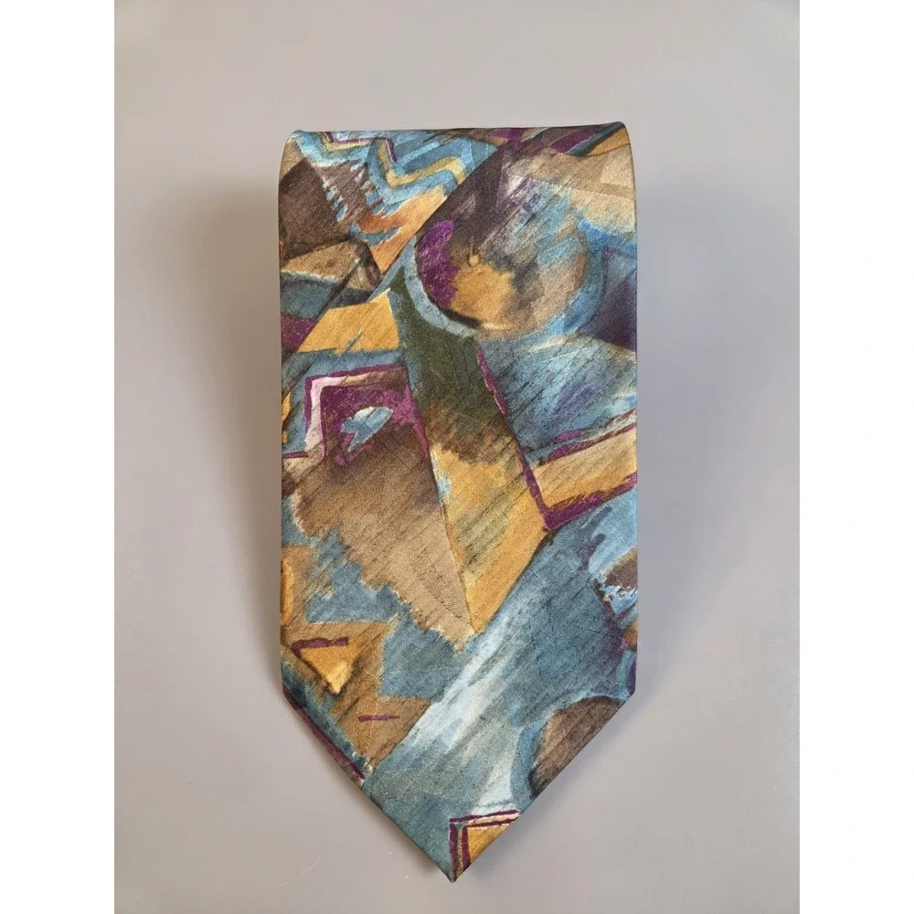 Italian Silk House Collezione Necktie‎ Abstract Pattern